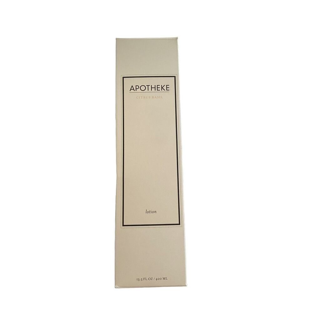 Apotheke Citrus‎ Basil Body Lotion 13.5 oz Pump Bottle